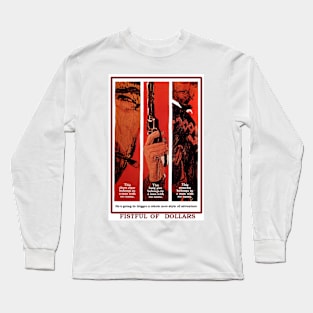 Classic Western Movie Poster - Fistful of Dollars Long Sleeve T-Shirt